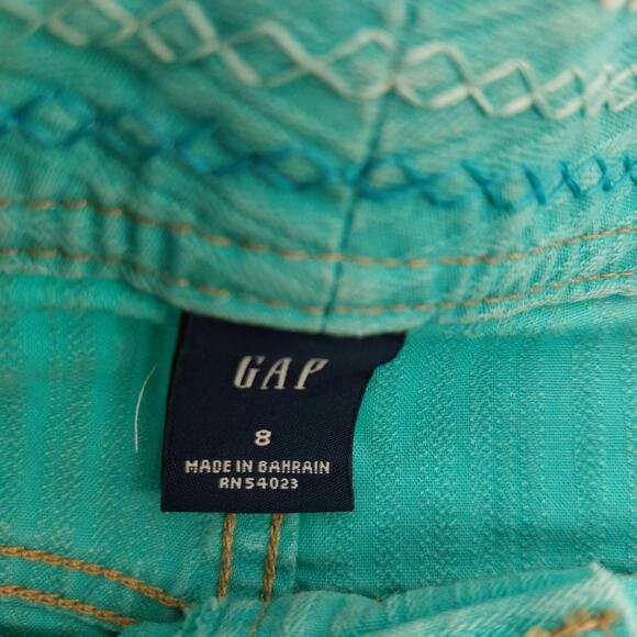 Y2K GAP Turquoise Blue Micro Short Mini Skirt Denim Size 8 - Picture 3 of 13